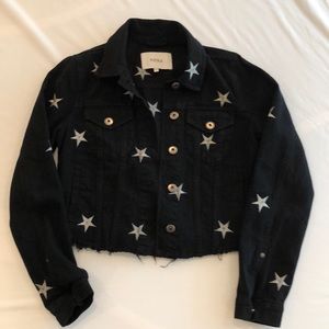 Black Denim Crop Jacket